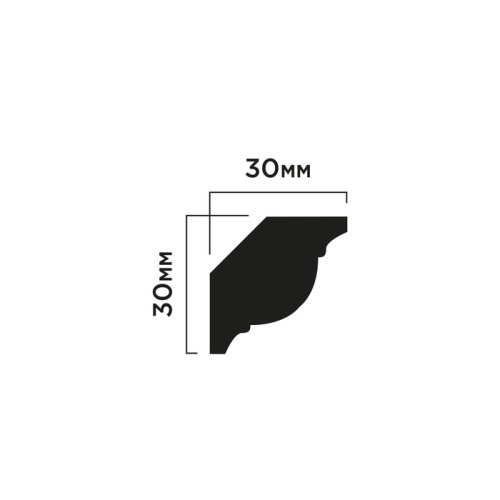 Карниз ПОЛИСТИРОЛ HI WOOD 30мм х 30мм