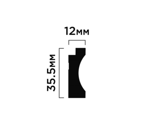 Финишный молдинг LF138B NP HI WOOD 35,5мм х 12мм х 2,7м
